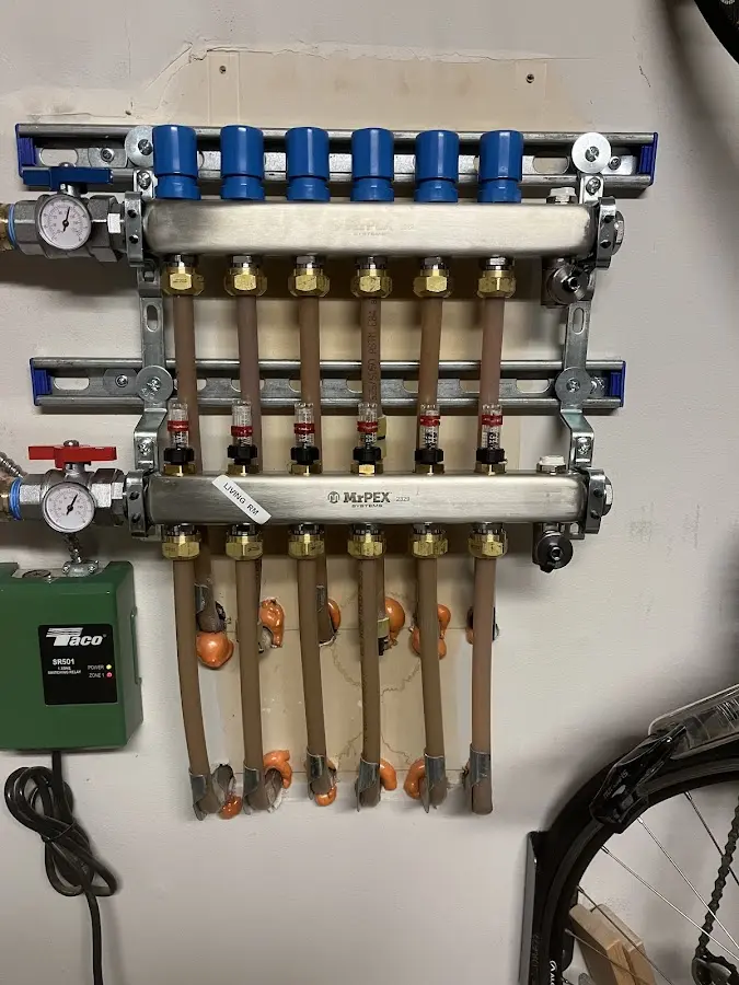 Plumber performing Gas Line Installation at a residential property in Delavan